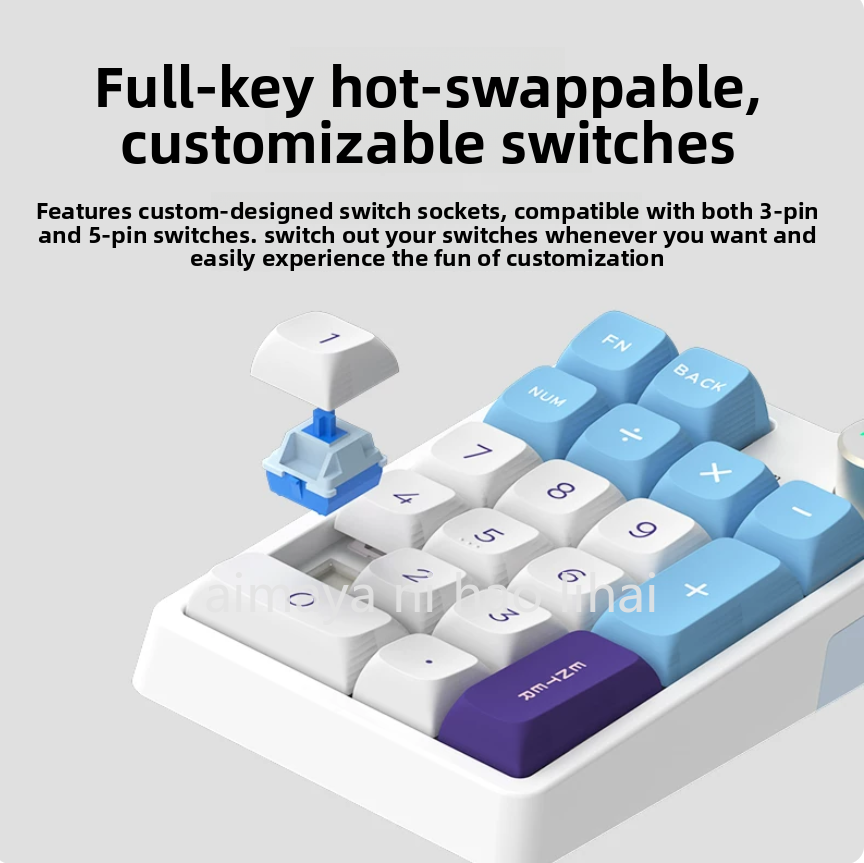 Gaming Keyboard Esports - Kzzi K20 Mini Keypad Three Mode