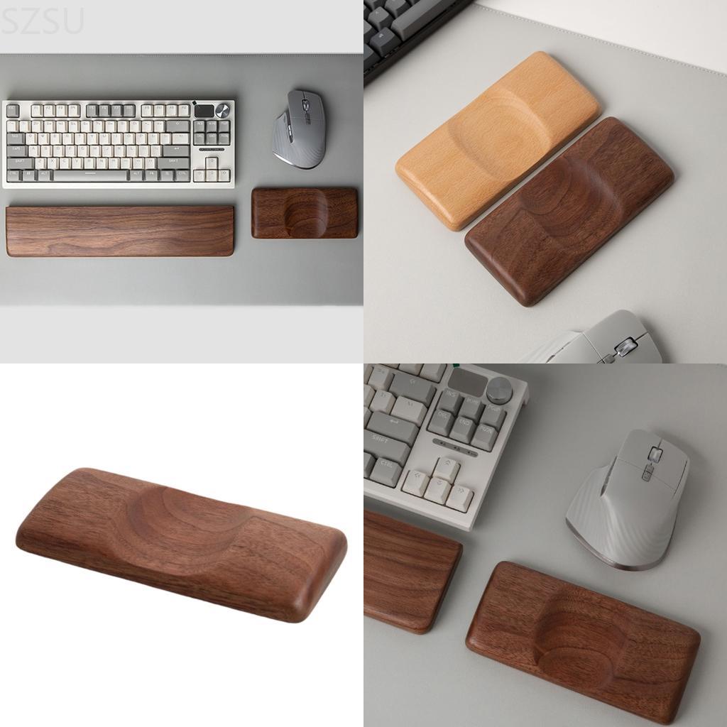 Wrist Rest Wood - SZSU Wooden Mouse Wrist Rest With