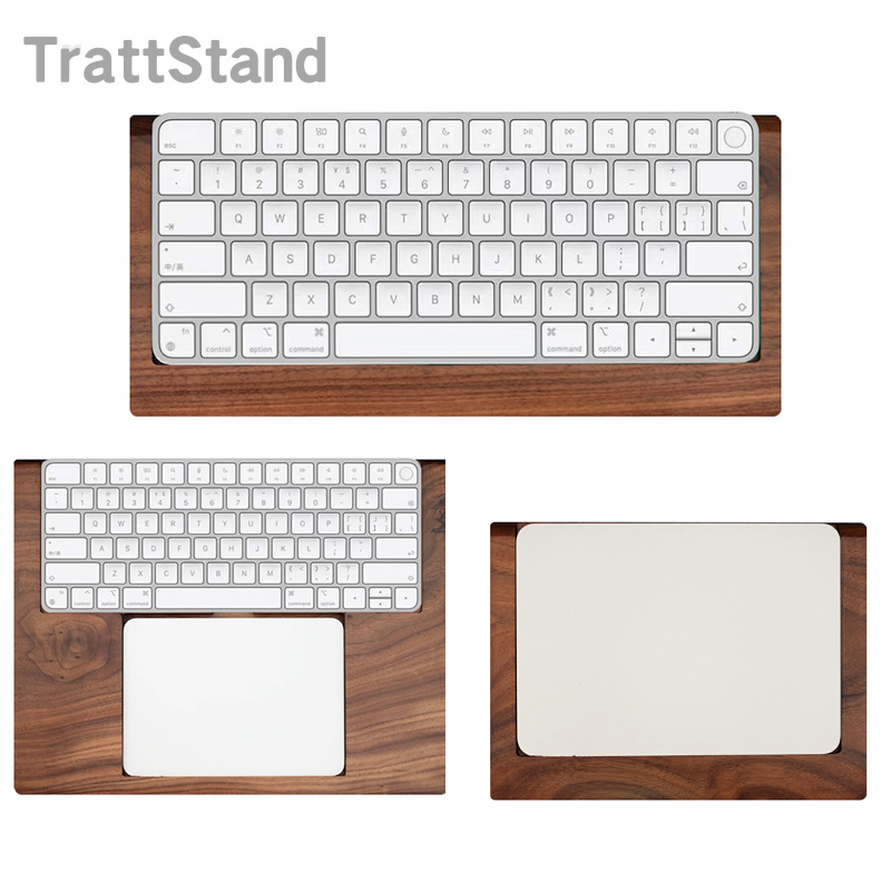 Wrist Rest Wood - 2 in 1 Walnut Solid Wooden
