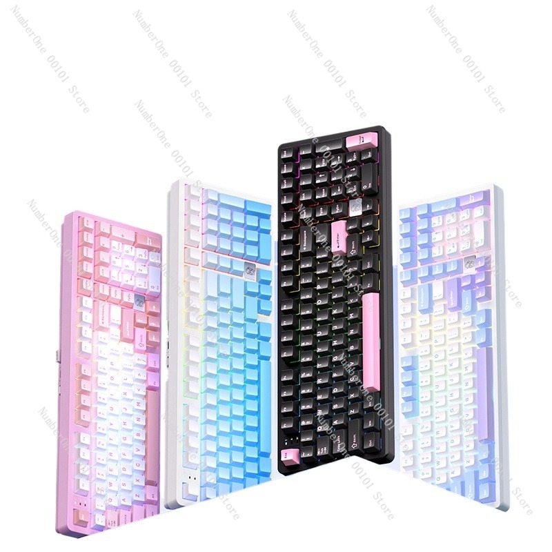 Gaming Keyboard Esports - Aluminum Alloy Mechanical Keyboard,Wireless Three-Mode Bluetooth
