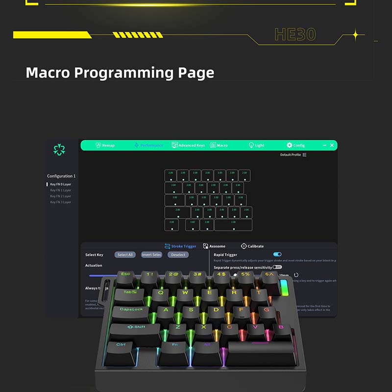 HE30 Mechanical Gaming Keyboar - Gaming Keyboard Esports review and price