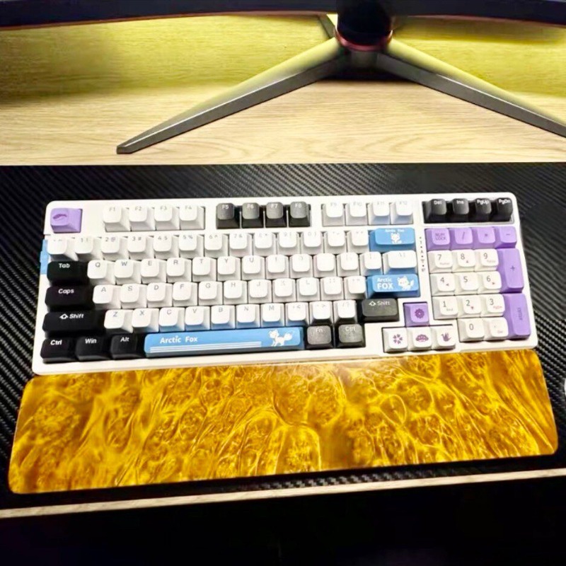 Natural Solid Wood Keyboard Pl - Wrist Rest Wood review and price