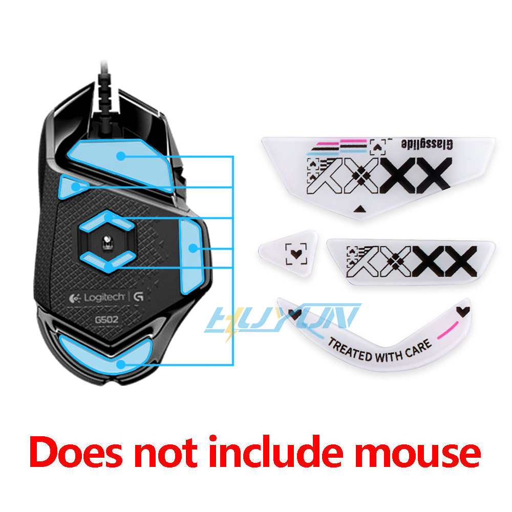 Tempered glass foot pads are s - Logitech Mouse G502 review and price