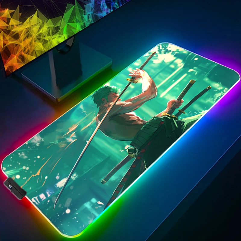 ONE PIECE Zoro Mouse Pad RGB G - Gaming Keyboard Esports review and price