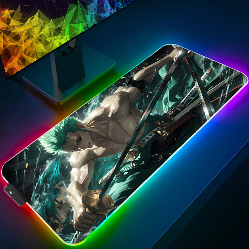 ONE PIECE Zoro Mouse Pad RGB G - Gaming Keyboard Esports review and price