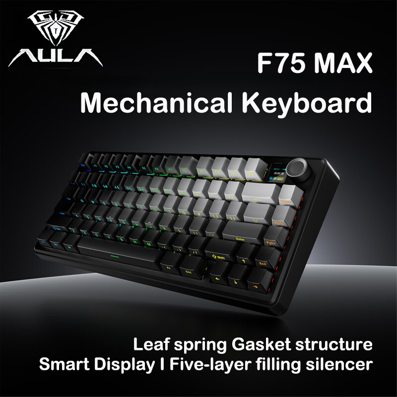 AULA F75 MAX 75% Tri-Mode Mech - Keyboard Gaming Mac review and price